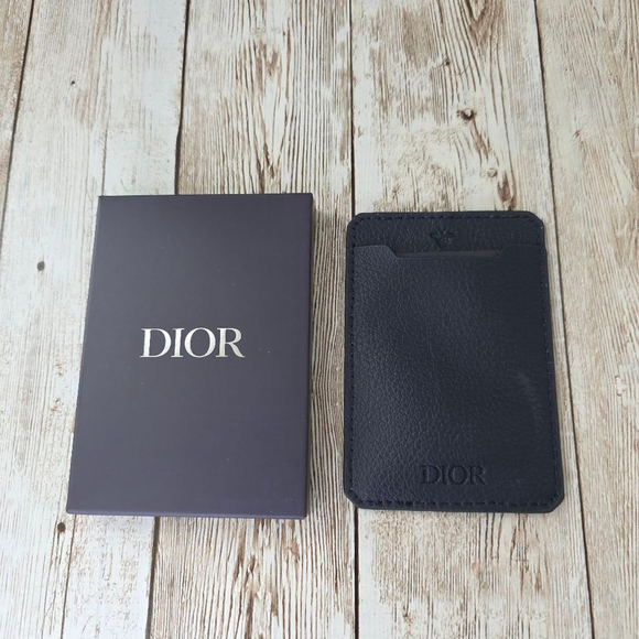 Dior Unisex Phone Card Holder Black - Picture 2 of 5
